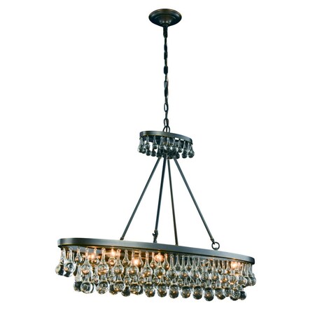 Elegant Lighting Bettina 8 light Bronze Pendant Clear Royal Cut Crystal 1509G44BZ
